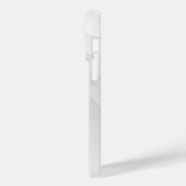 トレブルパーソナライズされたクレフ、 音符記号音楽オンホワイト&グレー Case-Mate iPhoneケース (裏面 / 左)