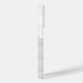 トレブルパーソナライズされたクレフ、 音符記号音楽オンホワイト&グレー Case-Mate iPhoneケース (裏面 / 右)