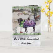 トレブルファームで冬を過ごす カード (黄色い花)