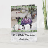 トレブルファームで冬を過ごす カード (正面)