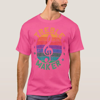 トレブルメーカーおもしろいミュージシャンギタリストシンガーミュージック Tシャツ