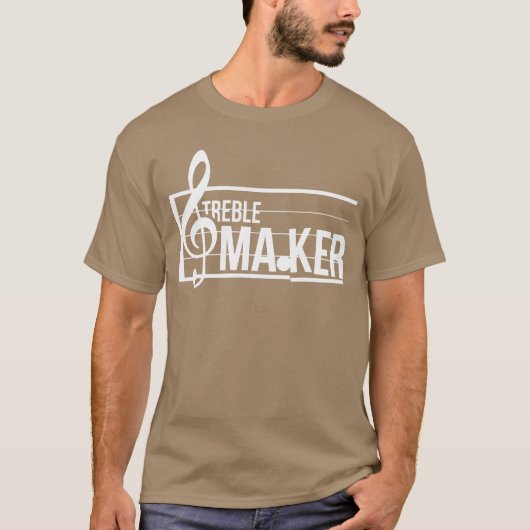 トレブルメーカーの駄洒落 マーチングバンド 音楽好き イースター Tシャツ (正面)