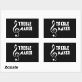 トレブルメーカー 長方形シール (シート)