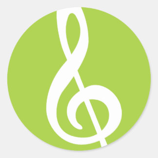 トレブルモダンクレフ、 音符記号 ラウンドシール
