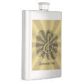 トレブルユニーククレフ、 音符記号音楽アート フラスク (右)