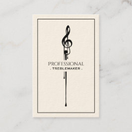 トレブレメーカードリップホットGクレフ、 音符記号 名刺