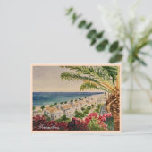 トレモリノスコスタデルソルスペイン水彩海 ポストカード (スタンド正面)