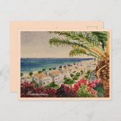 トレモリノスコスタデルソルスペイン水彩海 ポストカード (正面/裏面)