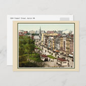 トレモント通りボストンアンティーク復元カラーフォト ポストカード (正面/裏面)