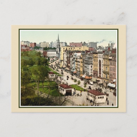 トレモント通りボストンアンティーク復元カラーフォト ポストカード (正面)