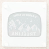 トレラインより上の方がいい ガラスコースター (裏面)