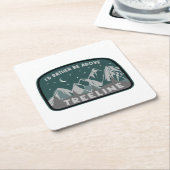 トレラインより上の方がいい スクエアペーパーコースター (アングル)