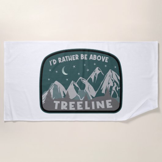 トレラインより上の方がいい ビーチタオル (正面)