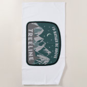 トレラインより上の方がいい ビーチタオル (正面)