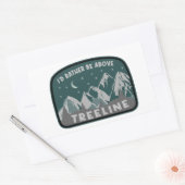 トレラインより上の方がいい 長方形シール (封筒)