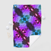 トレリスに囲まれたラベンダークレマチス ゴルフタオル (インサイチュ)