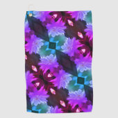 トレリスに囲まれたラベンダークレマチス ゴルフタオル (正面)