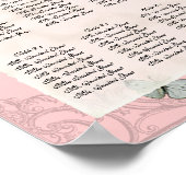 トレリスのバラヴィンテージ – テーブルの座席表 ポスター (角)