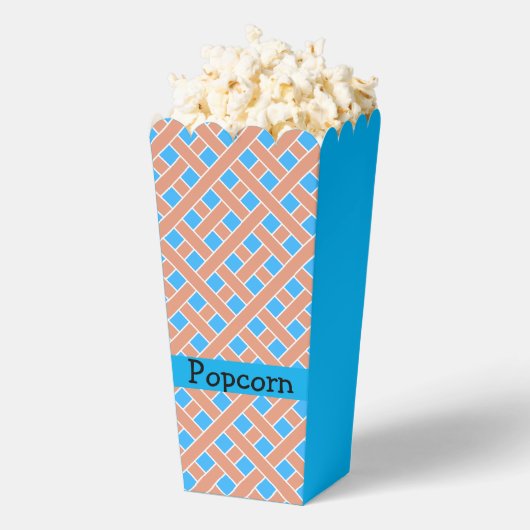 トレリスのパターン青の背景 フェイバーボックス (はじけた状態)