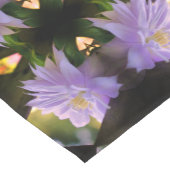 トレリスのラベンダークレマチスフラワー抽象芸術 ショートテーブルランナー (コーナー)