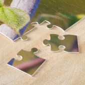 トレリスの上で休んでいるハチドリ ジグソーパズル (側面)