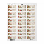 トレリスバラヴィンテージカードメーリング住所 シール (フルシート)