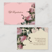 トレリスバラヴィンテージ – ギフト登録カード エンクロージャーカード (正面/裏面)