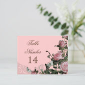 トレリスバラヴィンテージ-披露宴テーブル番号カード ポストカード (スタンド正面)