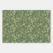 トレリスビクトリアンで育つヴィンテージグリーンアイビー ラッピングペーパーシート (正面3)