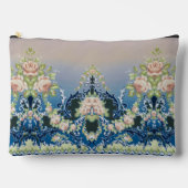 トレリスミッドナイトブルーピンクホワイトブークスバラ アクセサリーポーチ (正面)