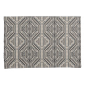 トレリスモダンストライプの正方形とダイヤモンド 枕カバー (正面右)