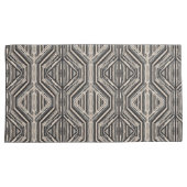 トレリスモダンストライプの正方形とダイヤモンド 枕カバー (正面右)