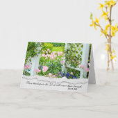 トレリス付き悔やみや弔慰園 カード (黄色い花)