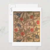 'トレリス'壁紙デザイン, 1864 ポストカード (正面/裏面)