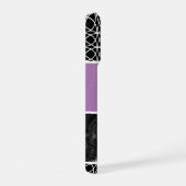 トレリス模様フォトコラージュ&モノグラム iPhoneケース (右側面)