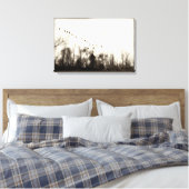 トレリン飛んでいるグの暖かいモノクロでカナダ キャンバスプリント (インサイチュ (寝室))