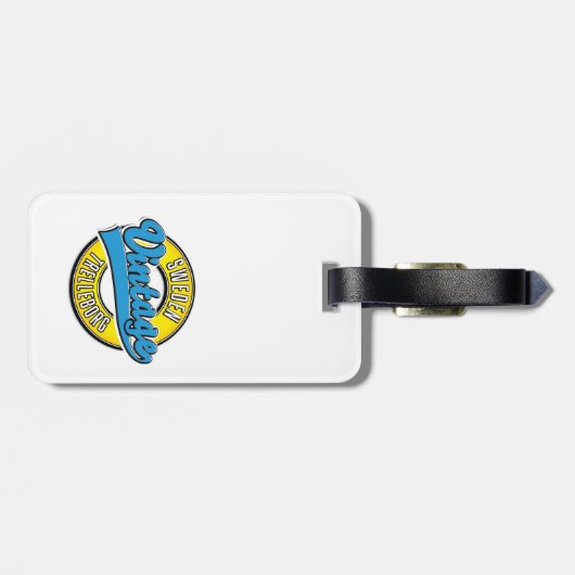 トレレボルグスウェーデンヴィンテージロゴ ラゲッジタグ (裏面横)