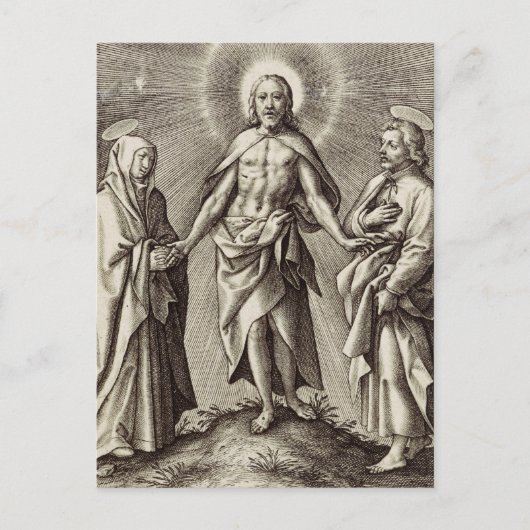 トレレンキリストは丘の上に立つ ポストカード (正面)