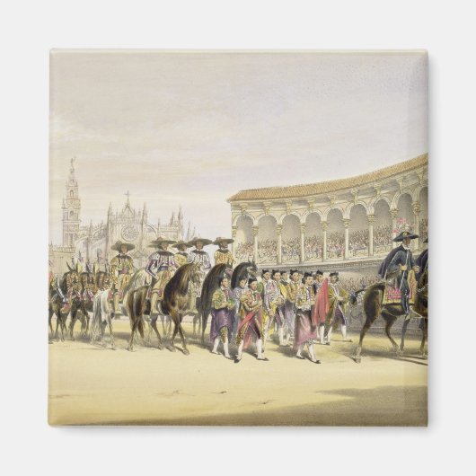 トレロスの行列の入り口, 1865 (色l) マグネット (正面)