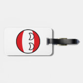 トレンおもしろいグオタク系の・オーストリアカントリーボール ラゲッジタグ (裏面横)