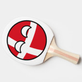 トレンおもしろいグオタク系の・デンマーク・カントリーボール 卓球ラケット (横)