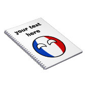 トレンおもしろいグオタク系の・フランス・カントリーボール ノートブック (右側)