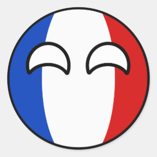 トレンおもしろいグオタク系の・フランス・カントリーボール ラウンドシール