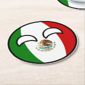 トレンおもしろいグオタク系の・メキシコ・カントリー ラウンドペーパーコースター (アングル)