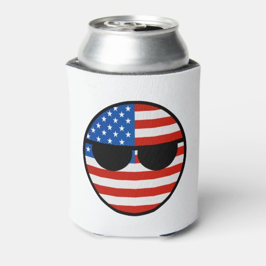 トレンおもしろいグオタク系のUSAカントリーボール 缶クーラー (缶裏面)