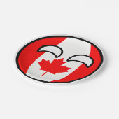 トレンおもしろいド・オタク系の・カナダ・カントリーボール ペーパープレート (アングル)