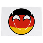 トレンおもしろいド・オタク系の（ドイツ） ラージペーパーバッグ (裏面)