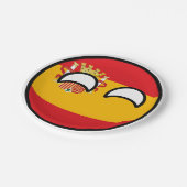 トレンおもしろいド・オタク系のSpain Countryball ペーパープレート (アングル)