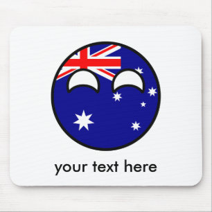 トレンおもしろいドAustralia Countryball マウスパッド