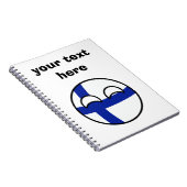 トレンおもしろいングオタク系のフィンランド・カントリーボール ノートブック (右側)